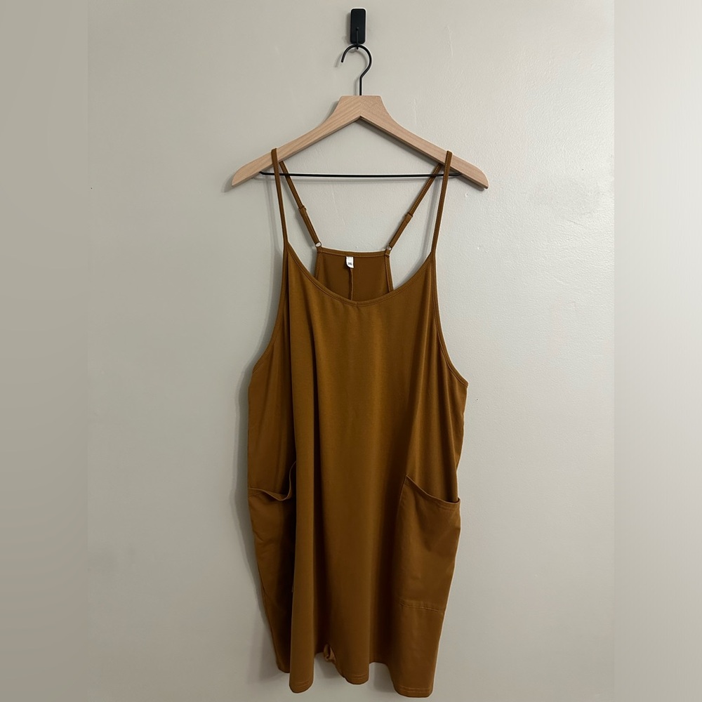 Womens Romper, 2XL, Brown